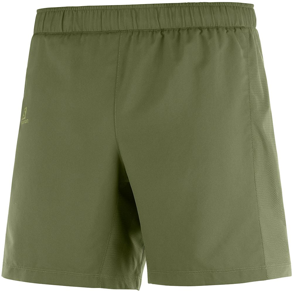 Pantalones Cortos Salomon Hombre Verde Oliva - Salomon Argentina AGILE 2IN1 M,730249-PYS